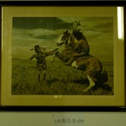 Cover image of [2 unidentified First Nations men enacting a battle]